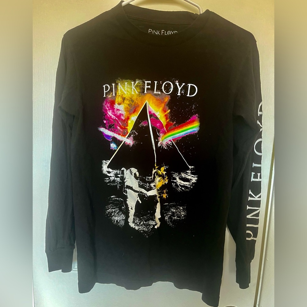 x Pink Floyd Band T Women S Black Licensed Dark Side Of The Moon Graphic Casual